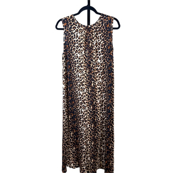 Source Unknown Dresses & Skirts - Leopard Print Chic Maxi Dress Sleeveless Mobwife Animal Print Vacation Layer New